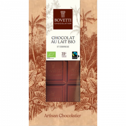 Bio a fair trade mliečna čokoláda 39% Santo Domingo 100g