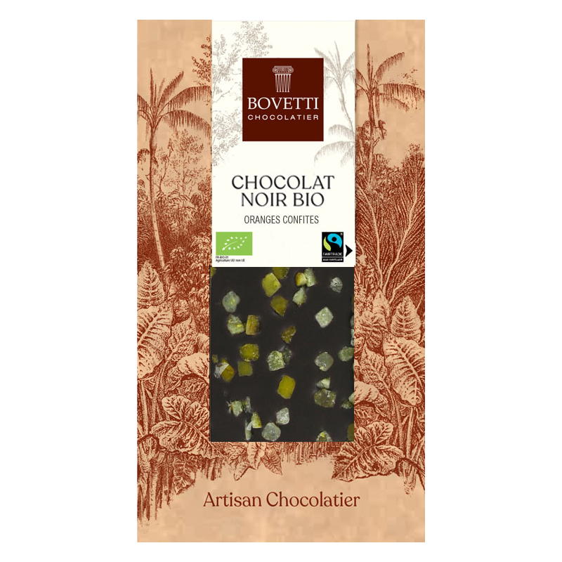 BIO a fair trade horká čokoláda 73% s pomarančom 100g