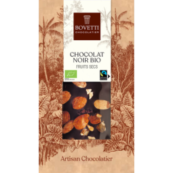 BIO a fair trade horká čokoláda 73% sušené ovocie 100g