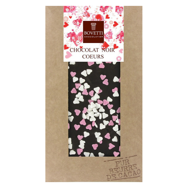 Horká čokoláda 73% so srdiečkami 100g