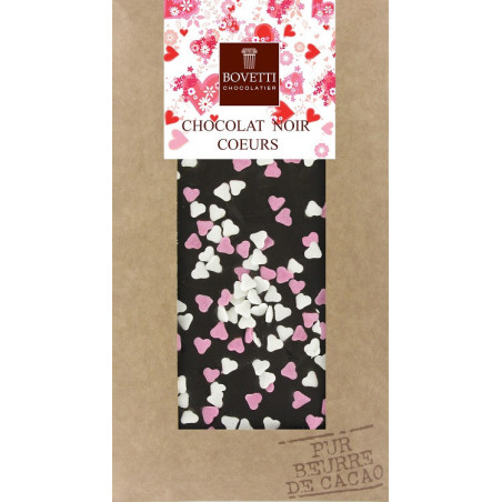 Horká čokoláda 73% so srdiečkami 100g