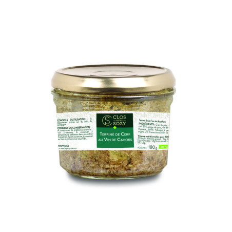 Terina z jeleňa s vínom z Cahors 180g