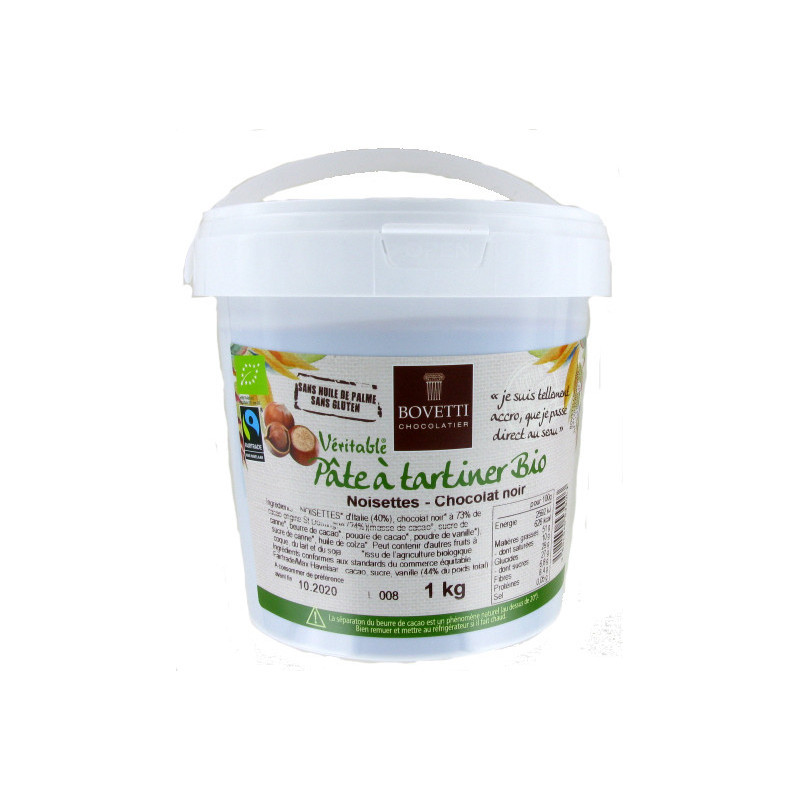 Bovetti BIO nátierka horká 73% 1Kg – výhodné veľké balenie