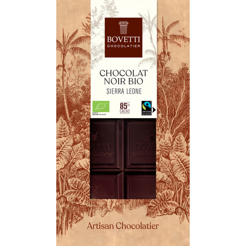 BIO a fair trade horká čokoláda 85% Sierra Leone 100 g