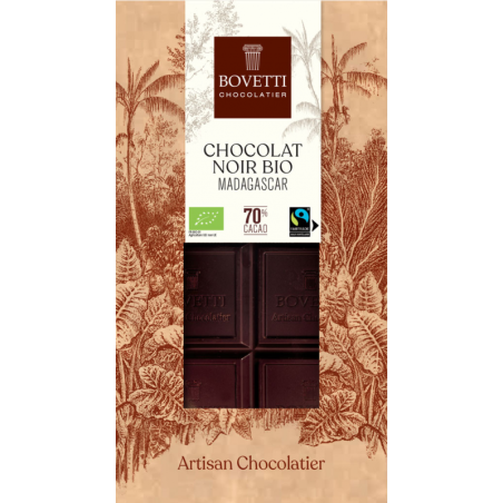 BIO a fair trade horká čokoláda 70% Madagaskar 100 g