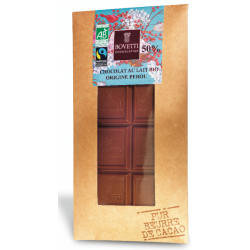 Bio a fair trade mliečna čokoláda 50% Peru 100g