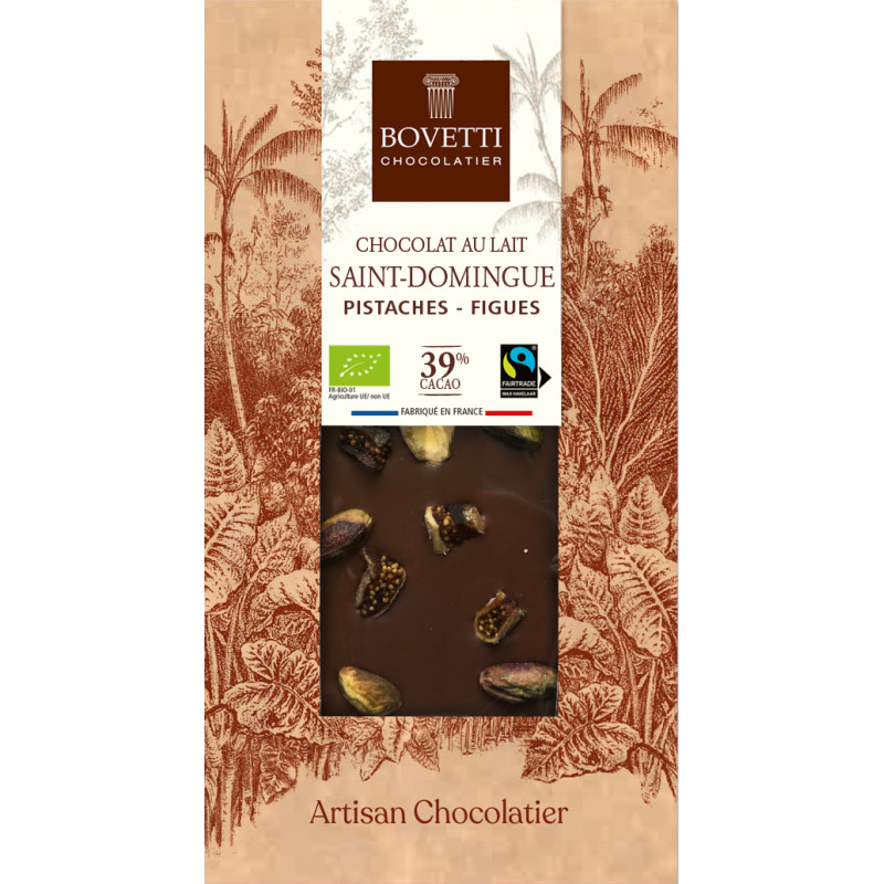 BIO fairtrade čokoláda mliečna s figami a sušenými figami