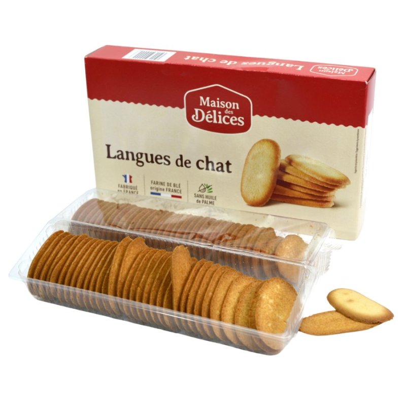 Maison des Délices Chrumkavé maslové sušienky Mačacie jazyčky, Francúzsko, 200g