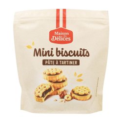 Maison des Délices Mini biscuits s lieskovo-orieškovou plnkou, Francúzsko, 172g