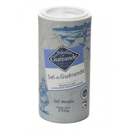 Le Paludier Keltská soľ — jemná morská soľ z Guérande, Francúzsko, dóza 250g