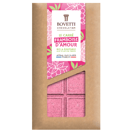 Framboise d'Amour – BIO bílá čokoláda s malinami