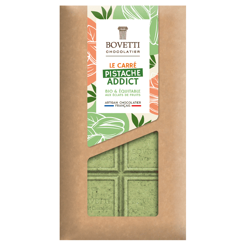 Pistache Addict – BIO bílá čokoláda s pistáciemi