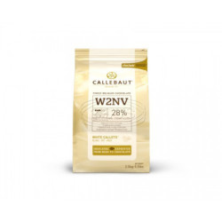 Belgická čokoláda biela 28 % Callebaut 2,5 kg