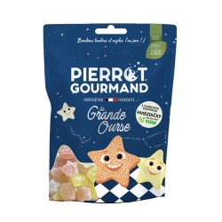 Pierrot Gourmand Gumené cukríky Hviezdičky sladko-kyslé s posýpkou, Francúzsko, 100g